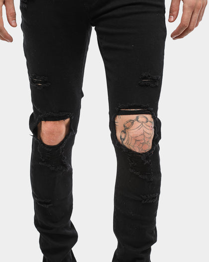 Carré Endommage Jeans Black Denim
