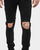 Carré Endommage Jeans Black Denim