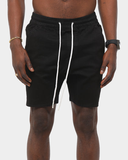 Saint Morta Denim Jogger Short Black
