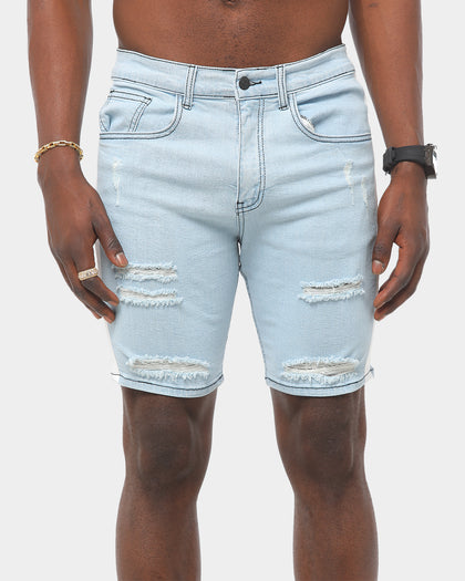Saint Morta Racer Thrashed Short Blue/White