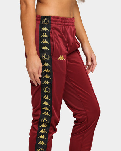 Kappa Kappa x Culture Kings Authentic Karmine Trackpant Burgundy/Gold