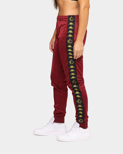 Kappa Kappa x Culture Kings Authentic Karmine Trackpant Burgundy/Gold