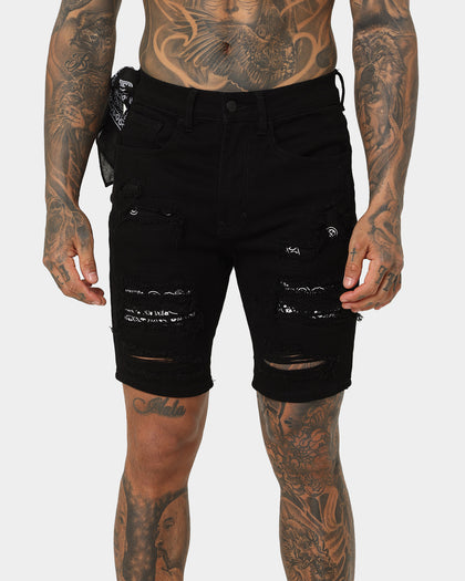 Saint Morta Bandana Summum Shorts Black/White