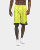 Black Pyramid Vert Stripe Gloss Soccer Short Volt