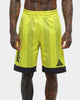 Black Pyramid Vert Stripe Gloss Soccer Short Volt