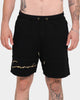 Carré Scripted Fleece Shorts Black/Black/Gold