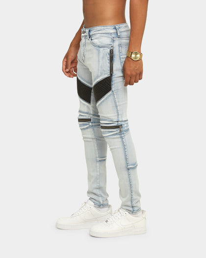 Carré Men's Moto Man Jean Light Blue