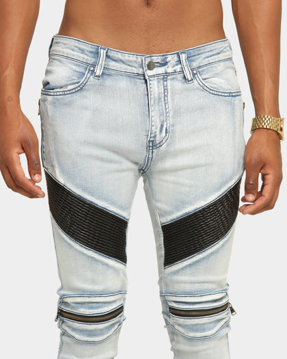 Carré Men's Moto Man Jean Light Blue