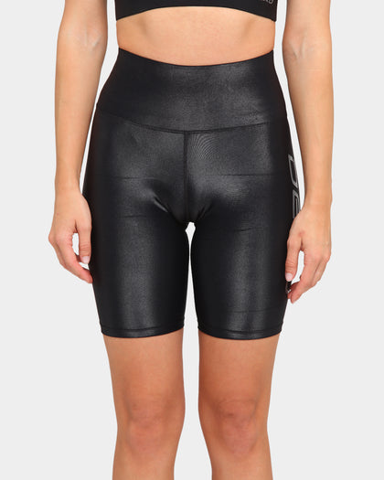 Dead Sport Women's Wet Look Bike Shorts Black