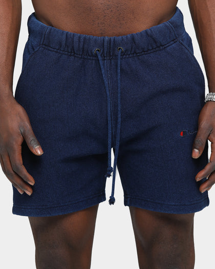 Champion Rev Weave Rebound Short Indigo Washed