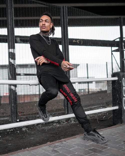 Saint Morta Reflection Jogger Black/Red
