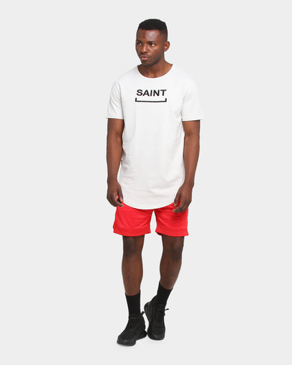 Saint Morta Warrior Basketball Shorts Red