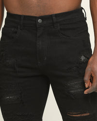 Saint Morta Serpent Summum Shorts Black