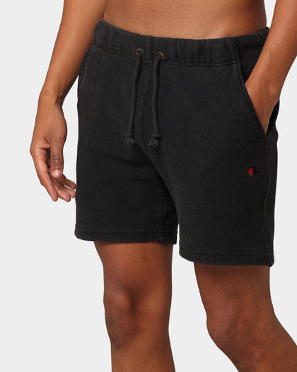 Champion Rev Weave French Terry Shorts Washed Black