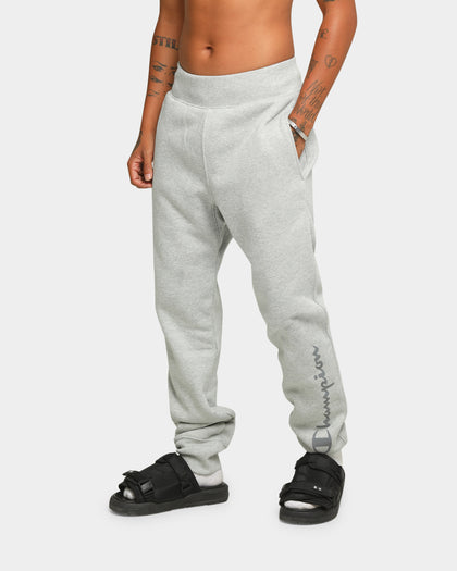 Champion Rev Weave React Reflective Script Jogger Oxford Heather