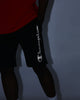 Champion Rev Weave React Script Shorts Black