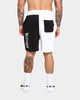 Last Kings Spilt Sweat Shorts Black/White