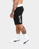 Last Kings Spilt Sweat Shorts Black/White