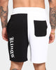 Last Kings Spilt Sweat Shorts Black/White