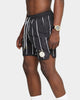 Carré Men's Deux Pinstripe Shorts Black/White