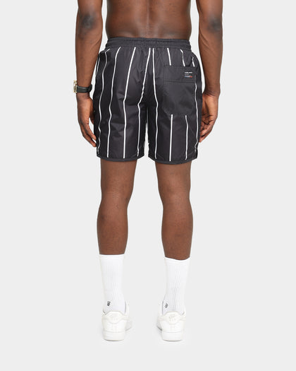 Carré Men's Deux Pinstripe Shorts Black/White