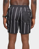 Carré Men's Deux Pinstripe Shorts Black/White
