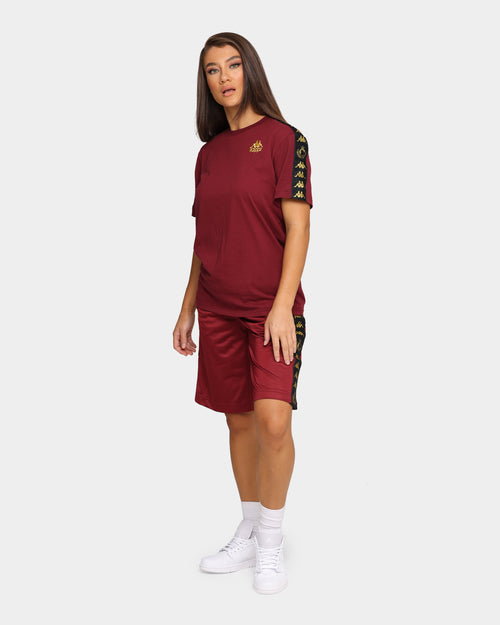 Kappa Kappa x Culture Kings Authentic Finix Short Burgundy/Gold