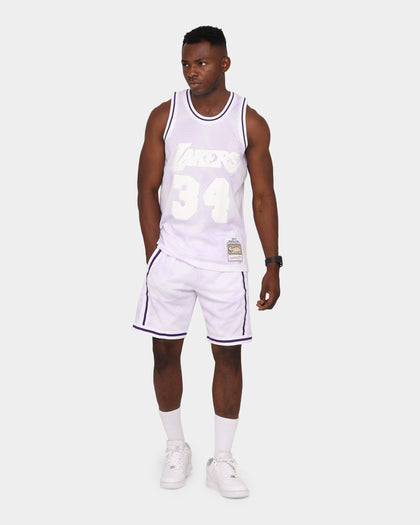 Mitchell & Ness Los Angeles Lakers "Cloudy Skies" Swingman Shorts Purple