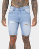 Nena and Pasadena Rawlins Denim Shorts Alaskan Blue