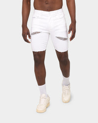 Nena and Pasadena Rawlins Denim Shorts Destroyed White