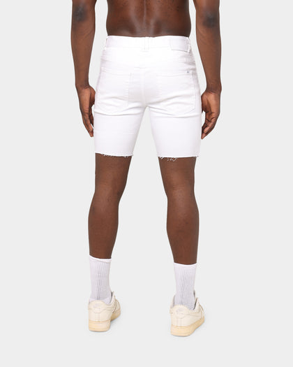 Nena and Pasadena Rawlins Denim Shorts Destroyed White
