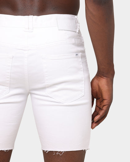 Nena and Pasadena Rawlins Denim Shorts Destroyed White