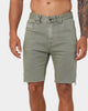 Nena And Pasadena Rawlins Denim Shorts Khaki