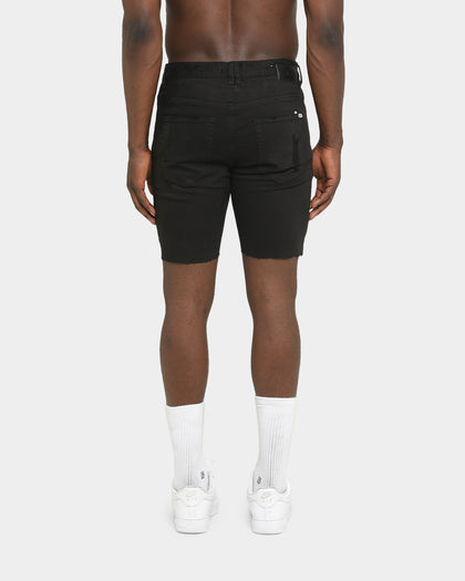 Nena And Pasadena Apocalypse Denim Shorts Black