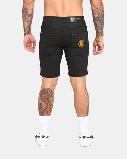 Last Kings Regal Jean Shorts Black Wax