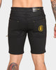Last Kings Regal Jean Shorts Black Wax