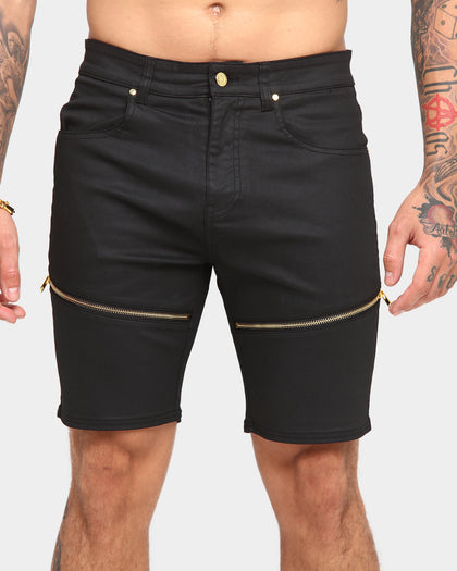 Last Kings Regal Jean Shorts Black Wax