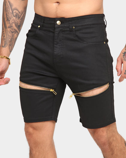 Last Kings Regal Jean Shorts Black Wax