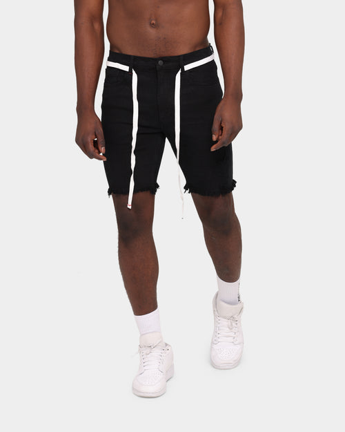Saint Morta Represent Denim Shorts Black