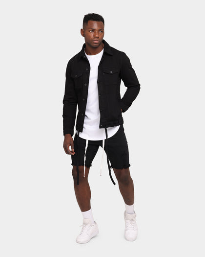 Saint Morta Represent Denim Shorts Black