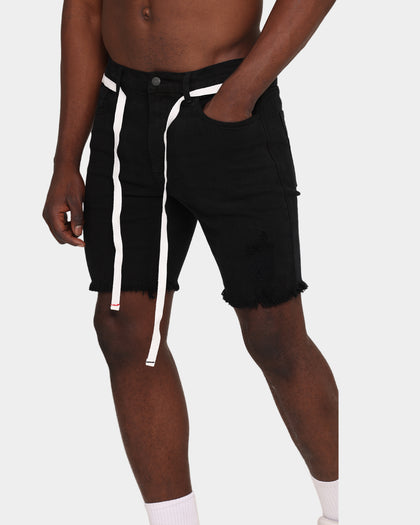Saint Morta Represent Denim Shorts Black