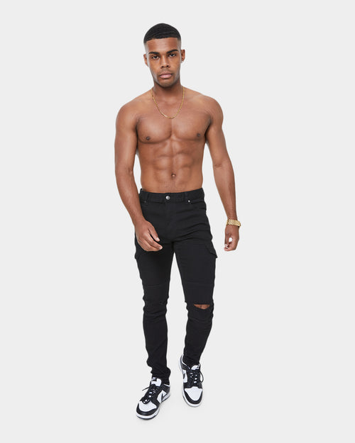 Carré Sommet Cargo Jean Black