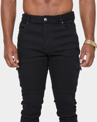 Carré Sommet Cargo Jean Black