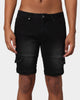 Carré Sommet Jean Cargo Short Black