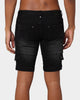 Carré Sommet Jean Cargo Short Black
