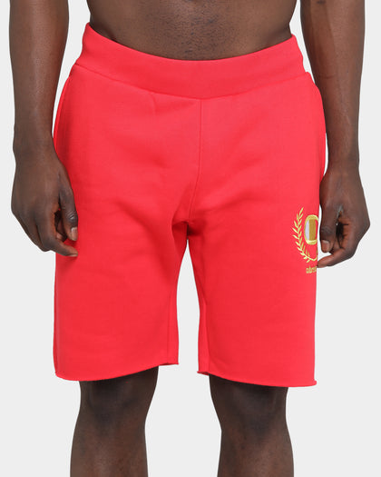 Champion Champion x Culture Kings Rev Weave Shorts Red/Gold