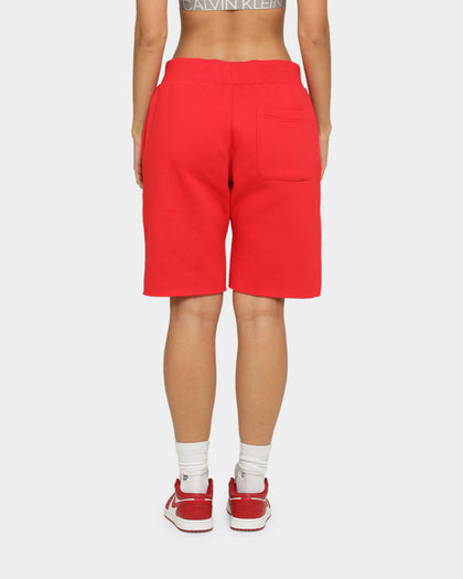 Champion Champion x Culture Kings Rev Weave Shorts Red/Gold