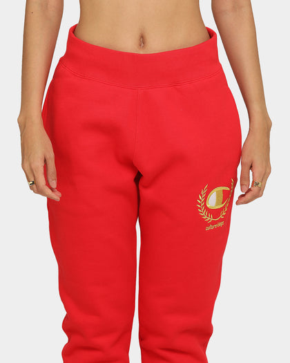 Champion Champion x Culture Kings Rev Weave Joggers Red/Gold