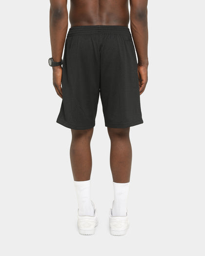 Mitchell & Ness Los Angeles Lakers White Logo Mesh Shorts Black