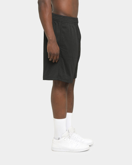 Mitchell & Ness Los Angeles Lakers White Logo Mesh Shorts Black